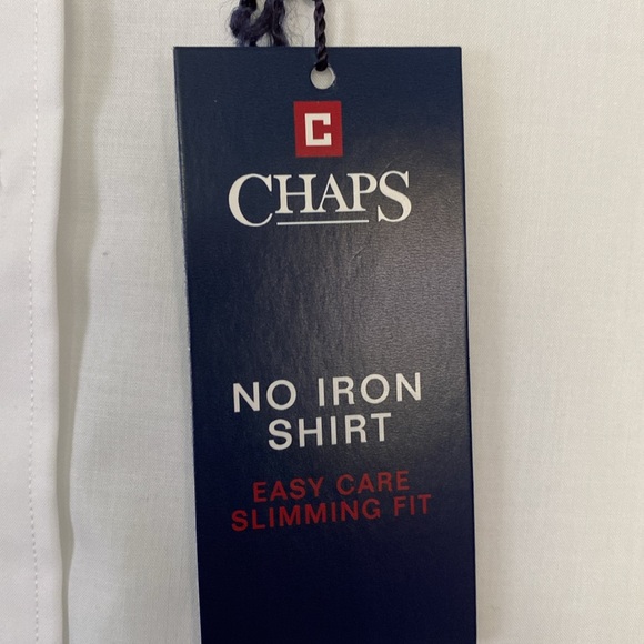 Chaps white long sleeve blouse. Size medium - Picture 3 of 6